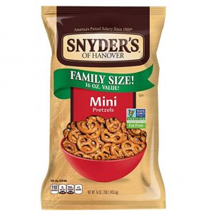 Have a Snacks Party by Yourself and We’ll Guess If You’re a Cat or Dog Person Snyder\'s Mini Pretzels