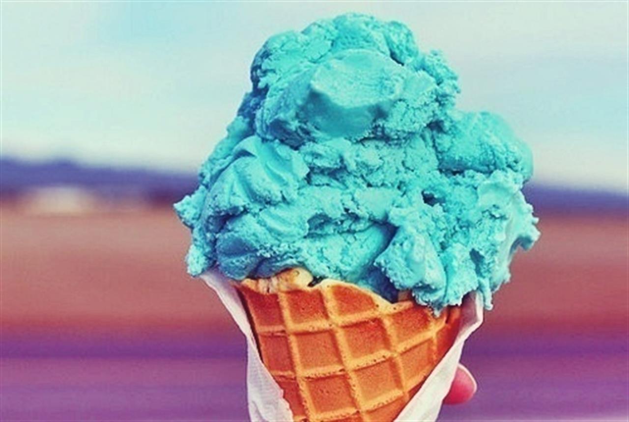 Blue Bubblegum Ice Cream