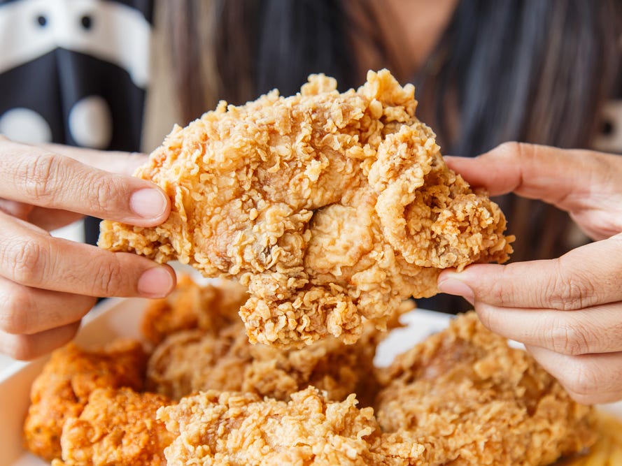 🍟 How You Feel About These 25 Fried Foods Will Reveal the Age of Your Taste Buds Eating Fried Chicken