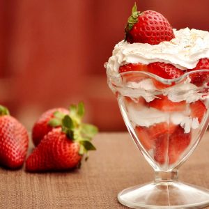 Food Quiz 🍓: What Dog Breed 🐶 Is Your Perfect Match? Strawberry sundae