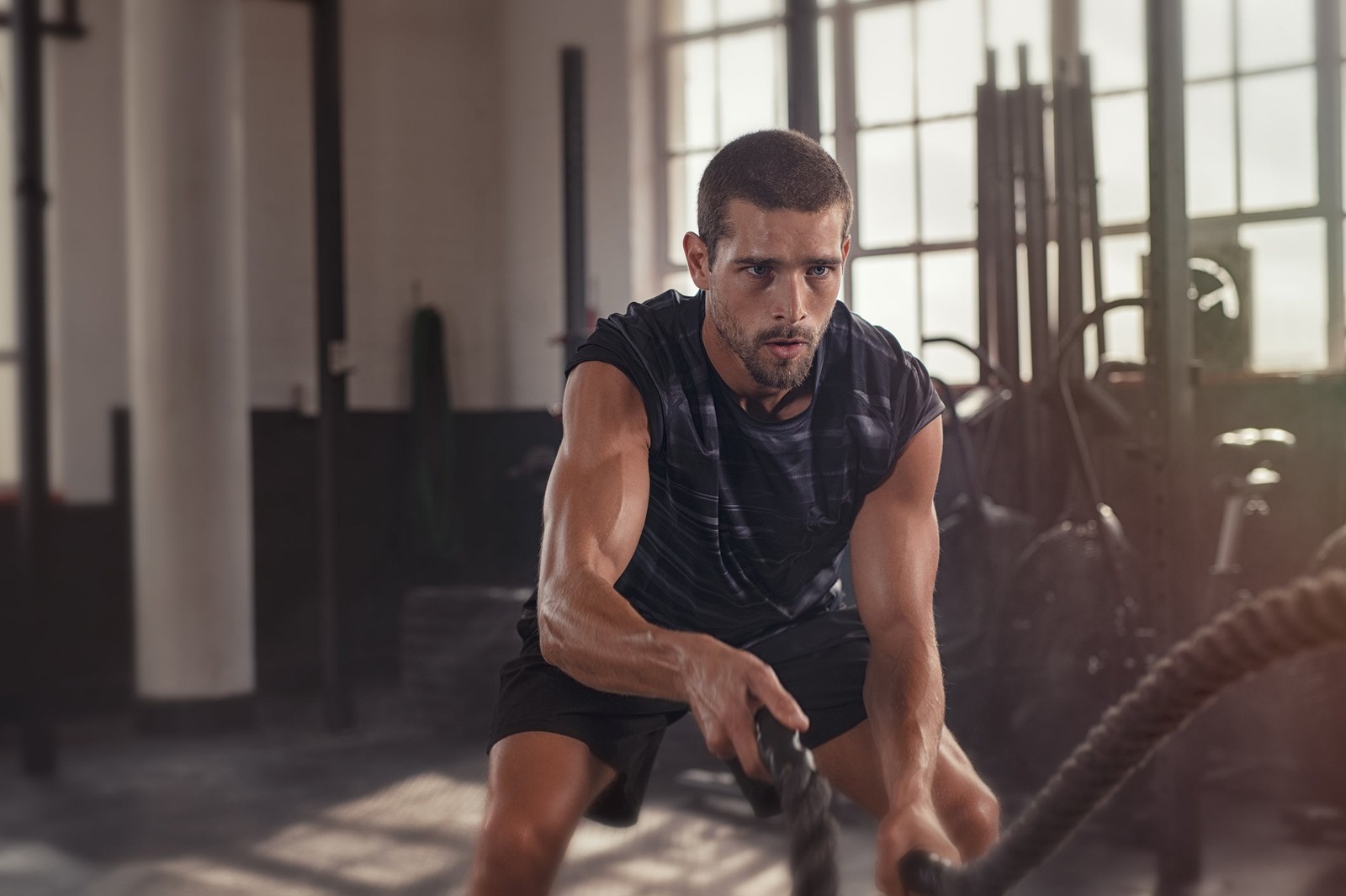 Every Answer to This Quiz Is Either Heaven 💫 or Hell 🔥 – Can You Make the Right Choices? Sporty Athletic Man Working Out At Gym