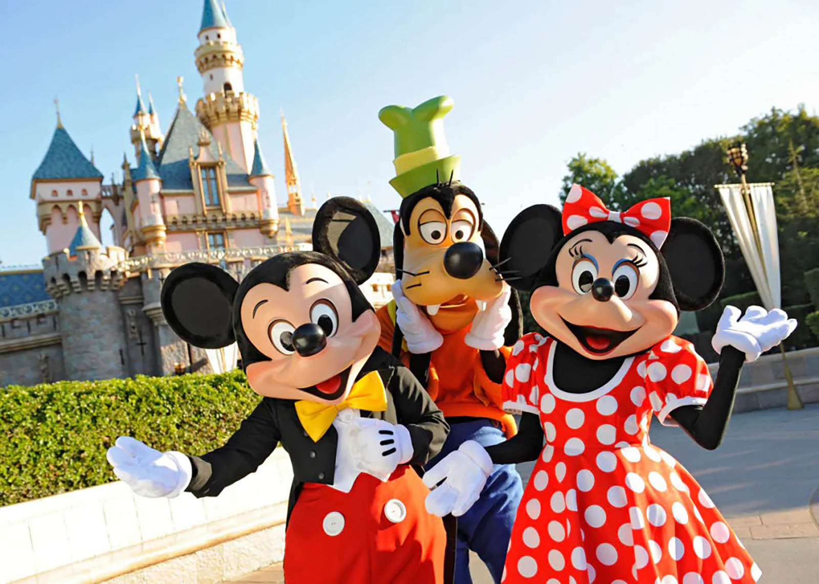 Disneyland World Characters Mickey Mouse Goofy Minnie