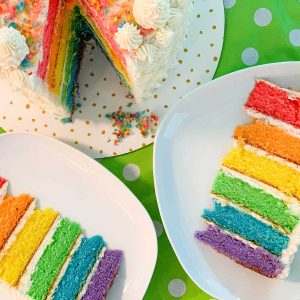 Eat Your Way Through the Rainbow at This 🍰 Desserts-Only Cafe to Find Out If You’re a 🐶 Dog or 🐱 Cat Person Rainbow cake