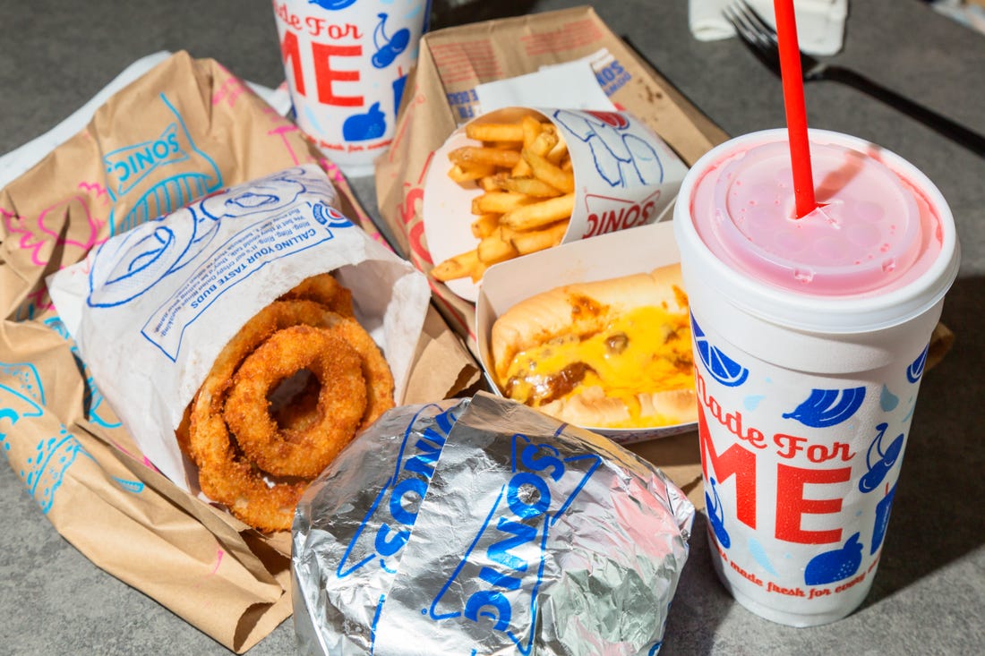 If You Answer Yes 20+ Times in This Fast Food Quiz, You're Definitely American Sonic Drive-In Fast Food Meal