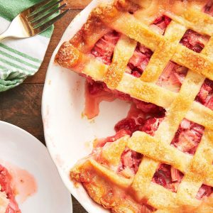 Pink Buffet Quiz Strawberry rhubarb pie