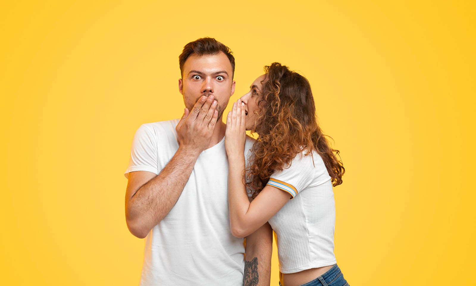 Moral Alignment Test Girl Whispering To Guy Gossip Secret