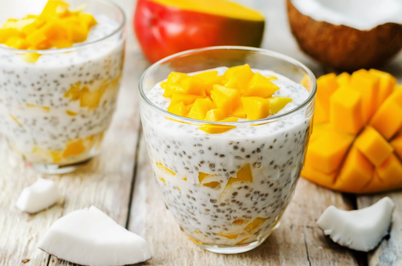 🥗 How Many of These Healthy Food Trends Have You Tried? Mango Chia Seed Pudding
