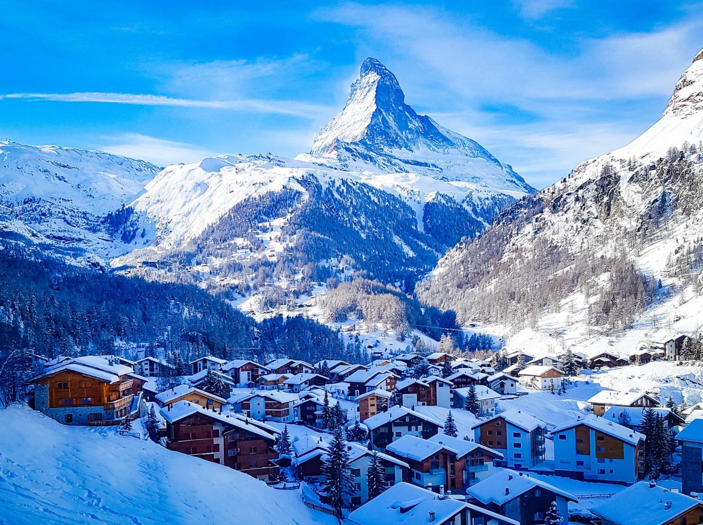 Winter Geography Quiz The Matterhorn Mountain, Switzerland