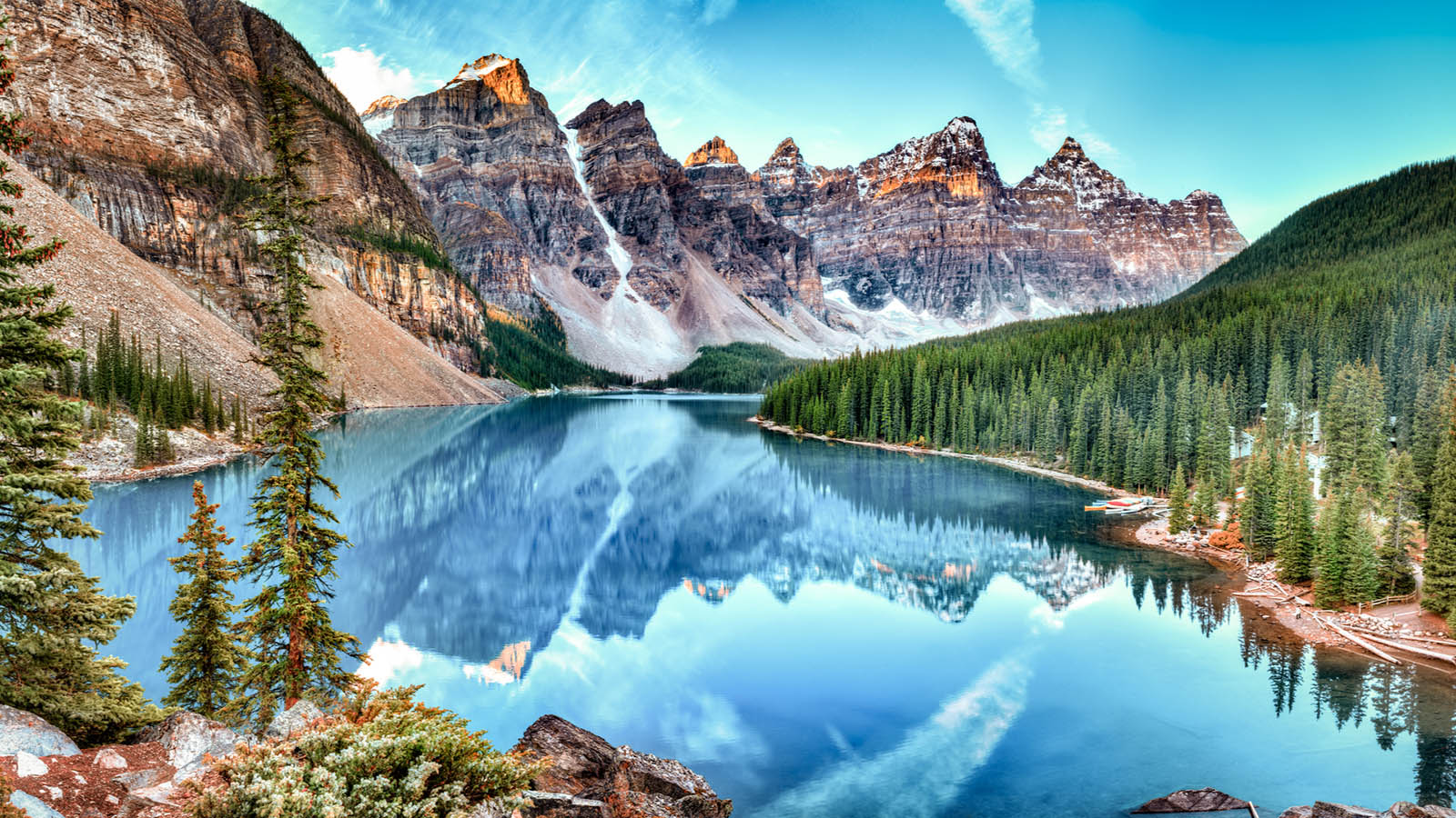 Can You Identify These Countries by Their 2nd Most Famous Sights? Moraine Lake, Banff National Park, Alberta, Canada