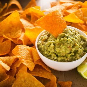 Celebrity Couple Food Quiz Chips and guacamole