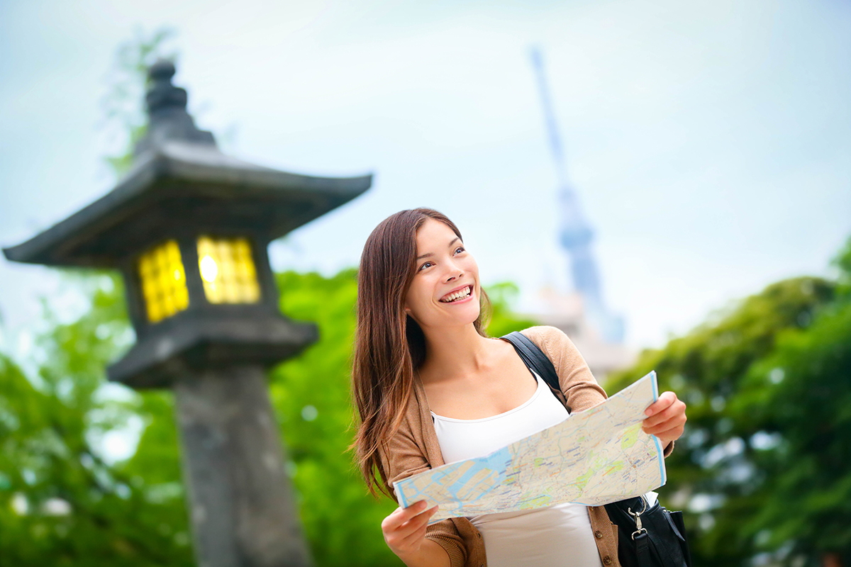 ✈️ Travel Somewhere for Each Letter of the Alphabet and We’ll Tell You Your Fortune Travel In Tokyo Asian Tourist Woman With Map Touring the city