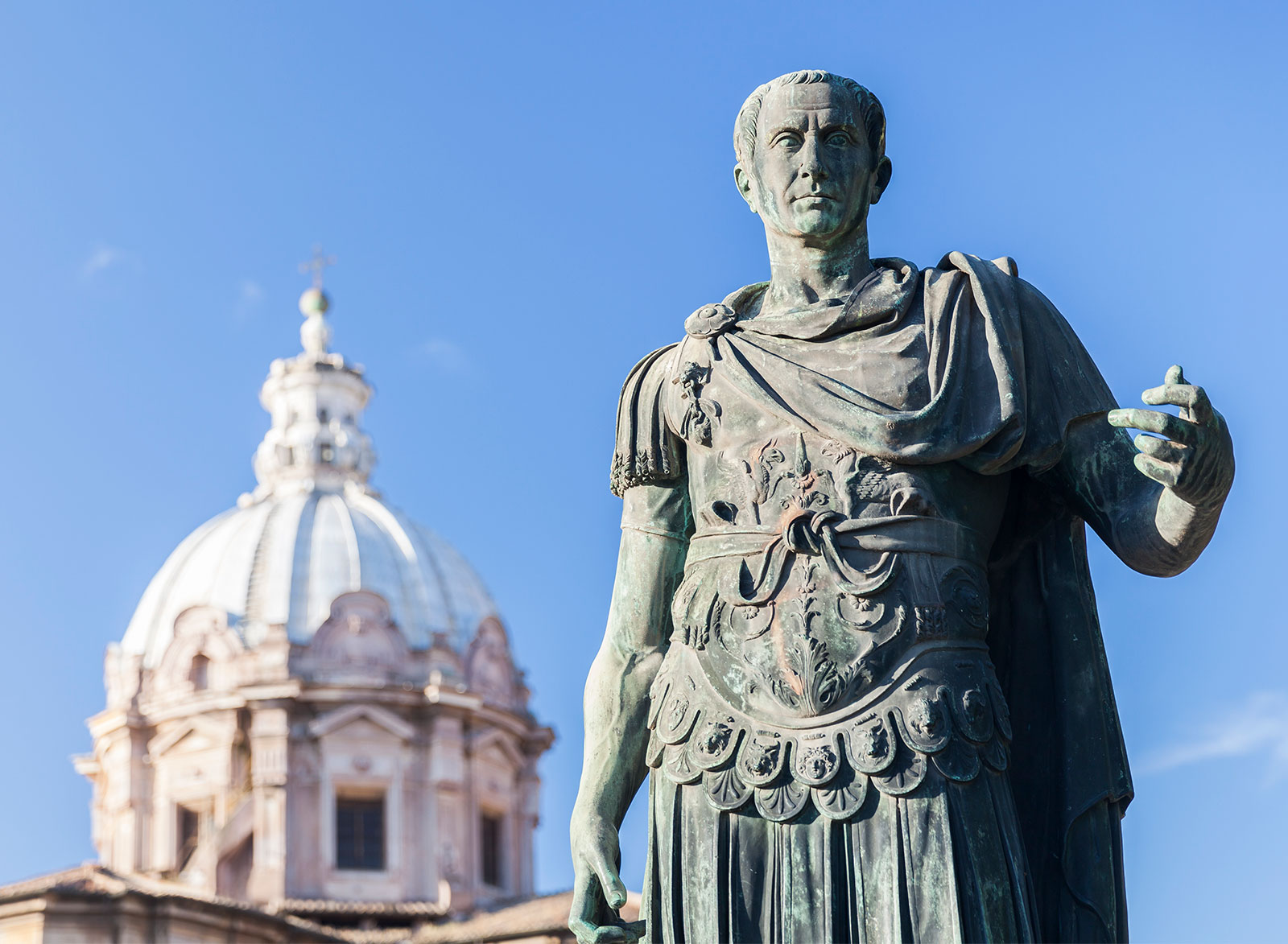 Travel to Italy for a Weekend and We’ll Predict What Your Life Will Be Like in 5 Years Julius Caesar Statue Rome Italy