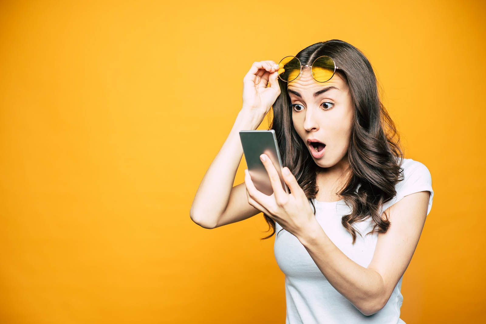 Shocked Woman On Phone Fail