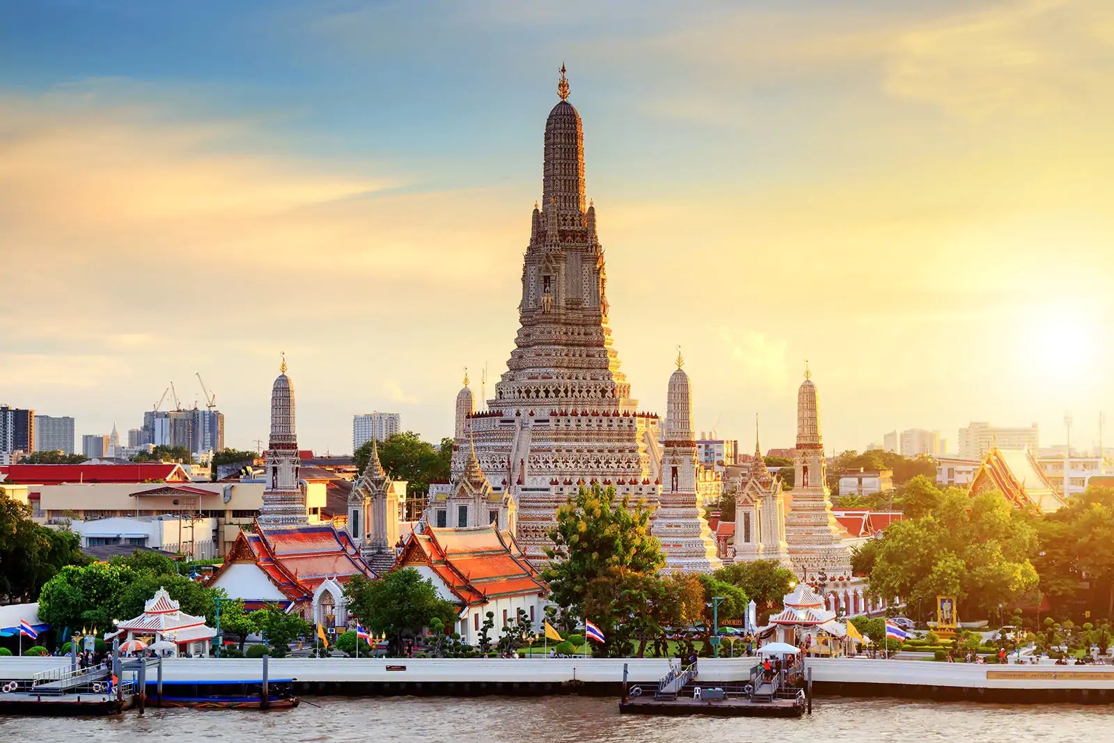 Second Most Famous Sights Wat Arun In Bangkok Temple Of Dawn, Thailand