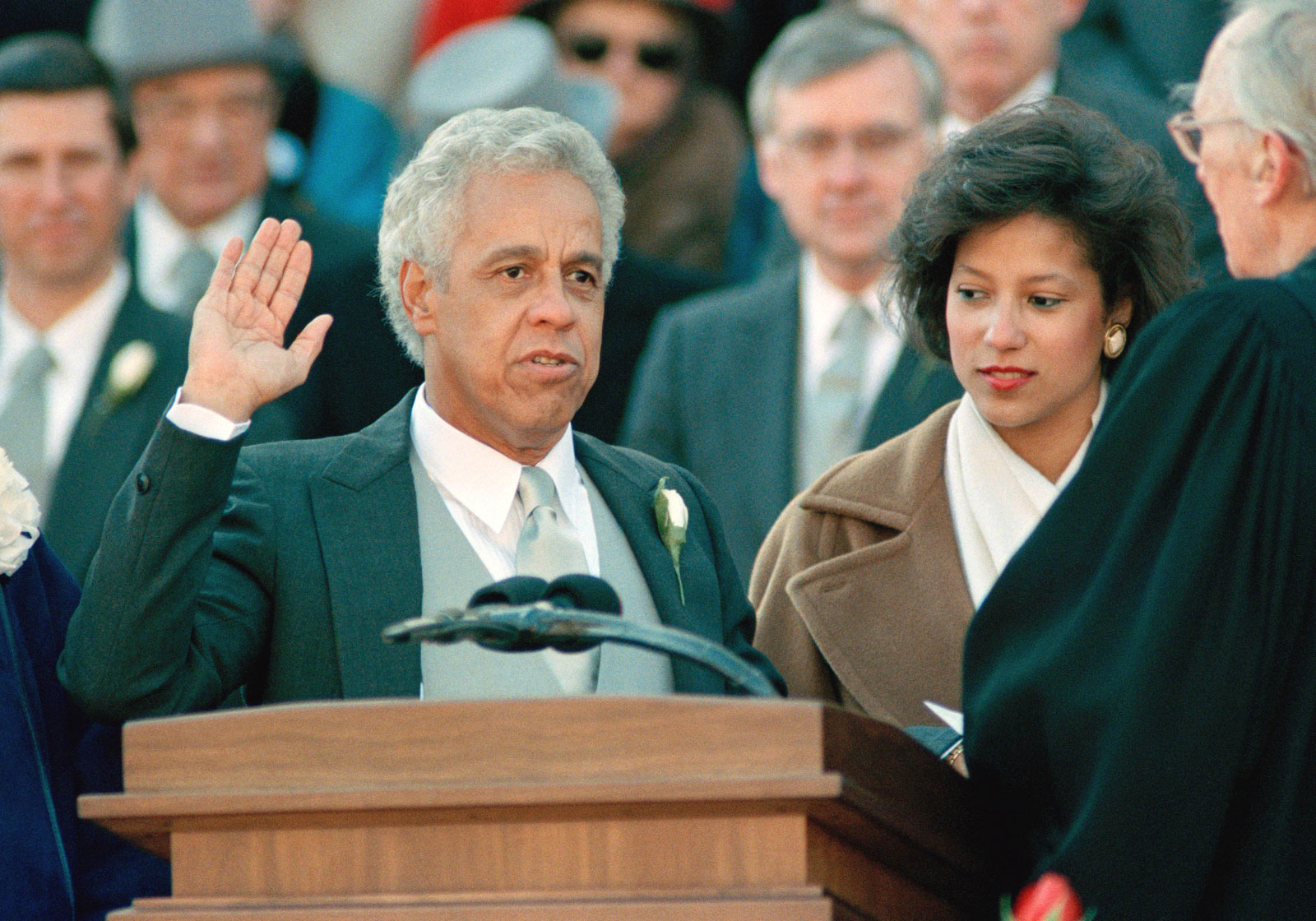 These Questions About US States Were Actually Asked on “Jeopardy!” — Can You Get 12/15? Douglas Wilder Office State Governor African American January 13 1990