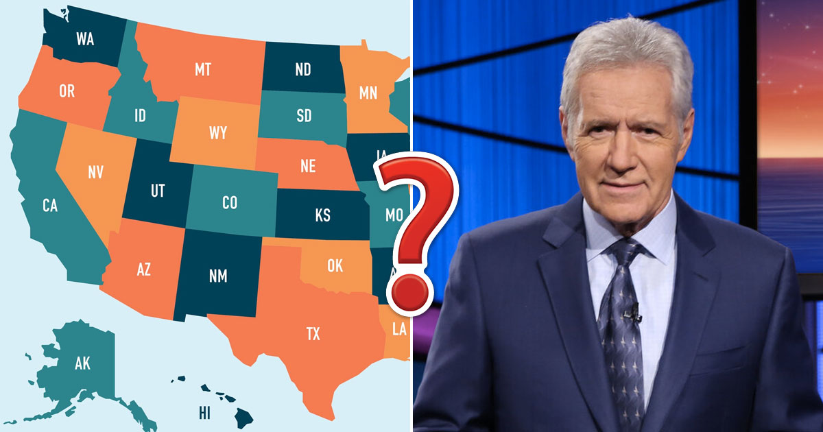 These Questions About US States Were Actually Asked on “Jeopardy!” — Can You Get 12/15?