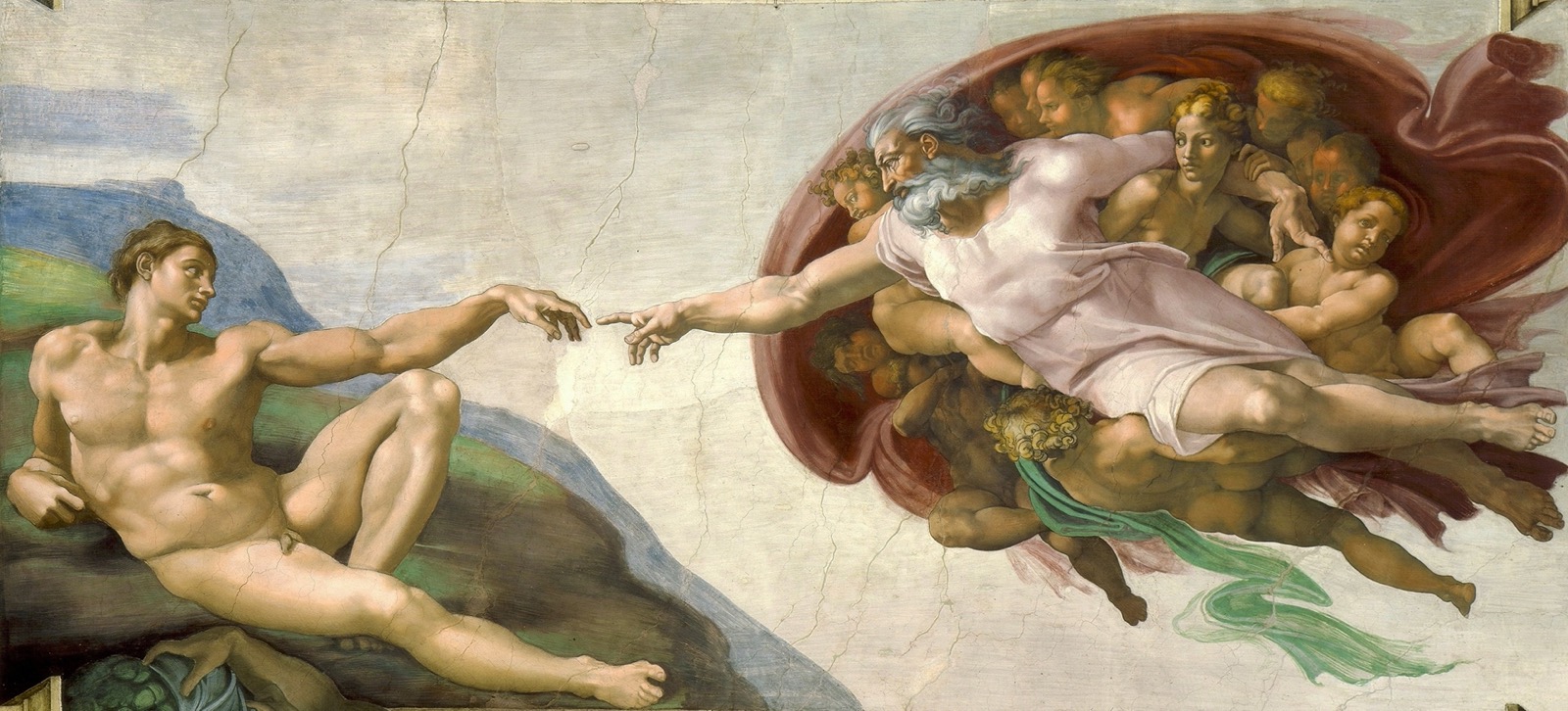 🎨 I’m Pretty Sure You Can’t Match at Least 14/20 of These Famous Paintings to the Artist The Creation Of Adam Painting By Michelangelo