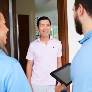 😒 This Pet Peeves Quiz Will Reveal What % Easily Annoyed You Are A door-to-door salesman coming to your home