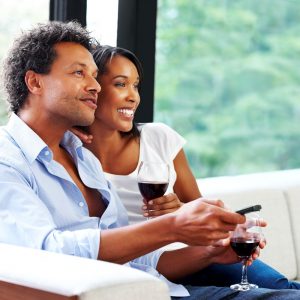 Cozy Fall Day Quiz Watching TV and sipping red wine / hot tea
