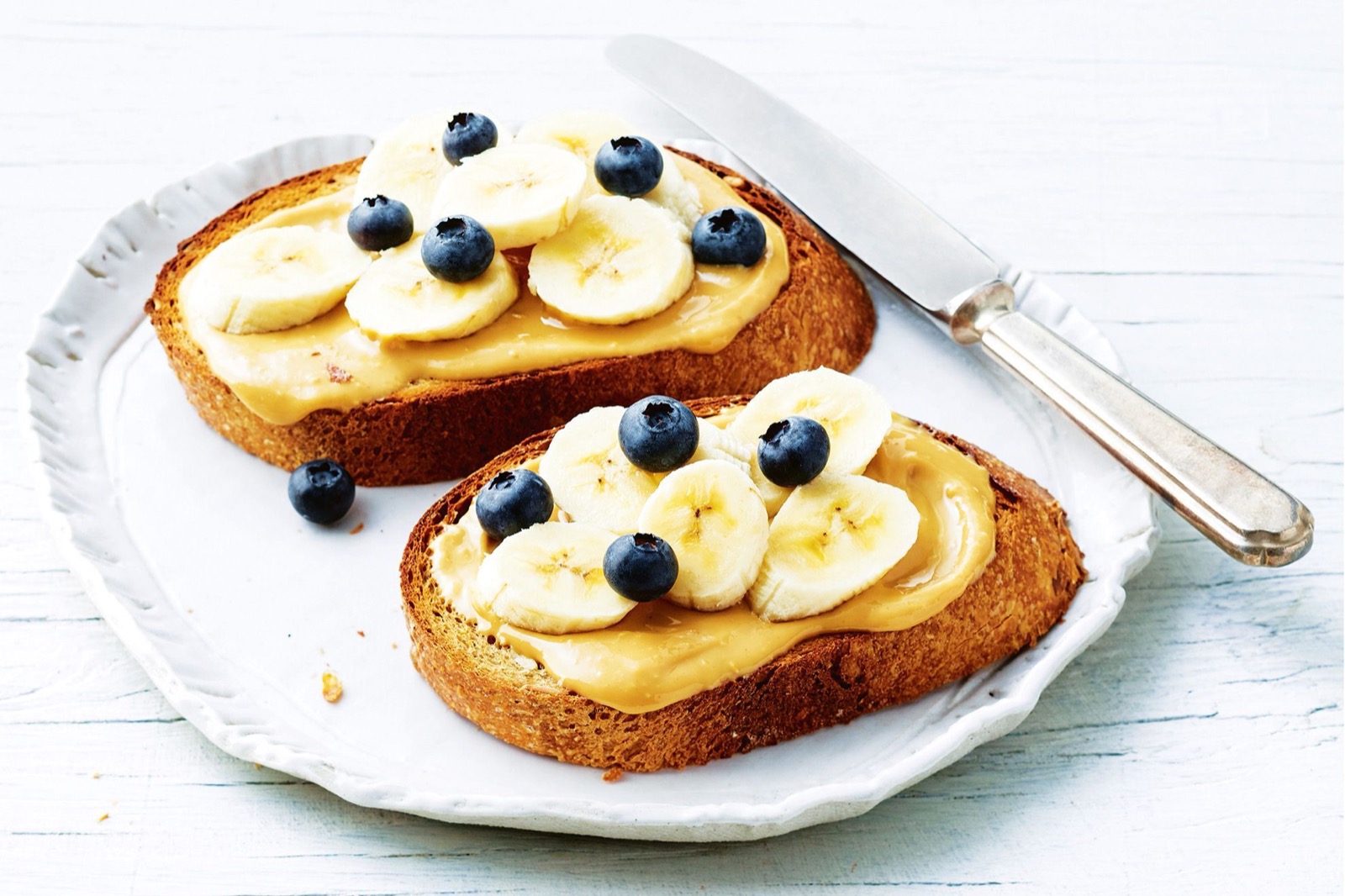 Wanna Know What Your Best Quality Is? Eat Some 🍞 Bread to Find Out Sourdough Toast With Nut Butter, Banana And Blueberries