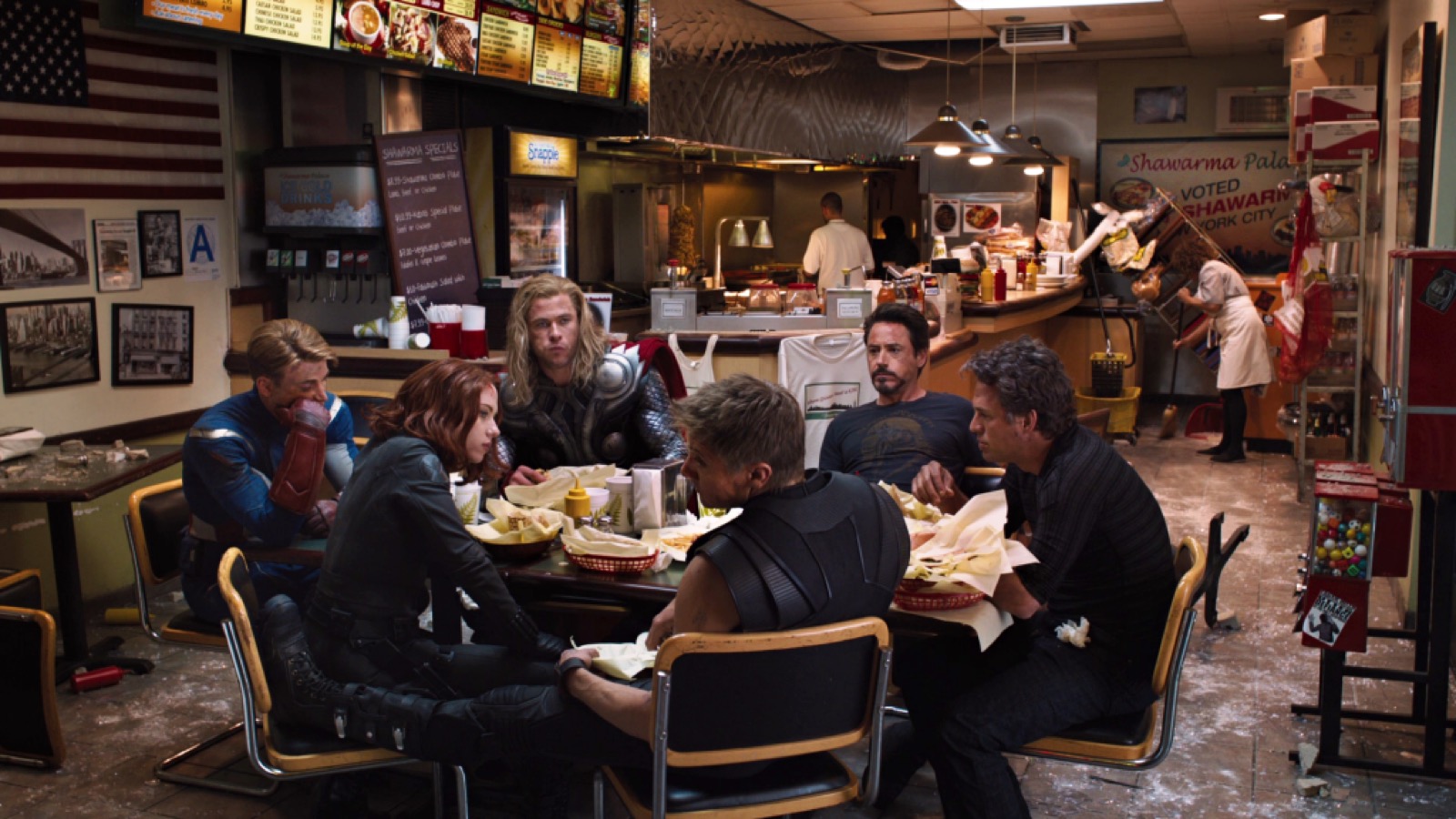 Are You A Superhero, Sidekick, Villain, Or Anti-Hero? Quiz Avengers Eating Shawarma