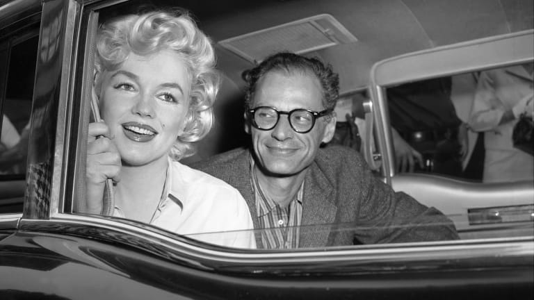 9 in 10 People Can’t Pass This General Knowledge Quiz (feat. 👄 Marilyn Monroe). Can You? Arthur Miller The Playwright Gazes Adoringly At His Wife Marilyn Monroe As They Drive Away From Lenox Hill Hospital Photo By George Lockhartny Daily News Archive Via Getty Images