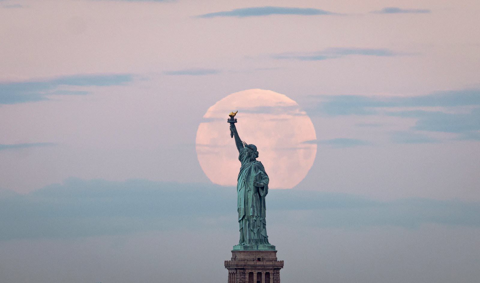 Splurge Your Entire Savings ✈️ Traveling the World to Find Out How Many Years You Have Left Statue Of Liberty, New York City, USA, Moon, Moon