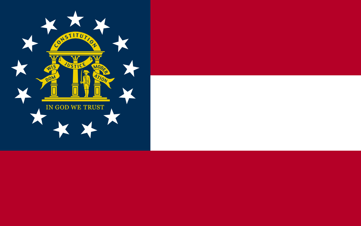 Do You Have the Smarts to Pass This US States Quiz? 1200px Flag Of Georgia (u.s. State).svg