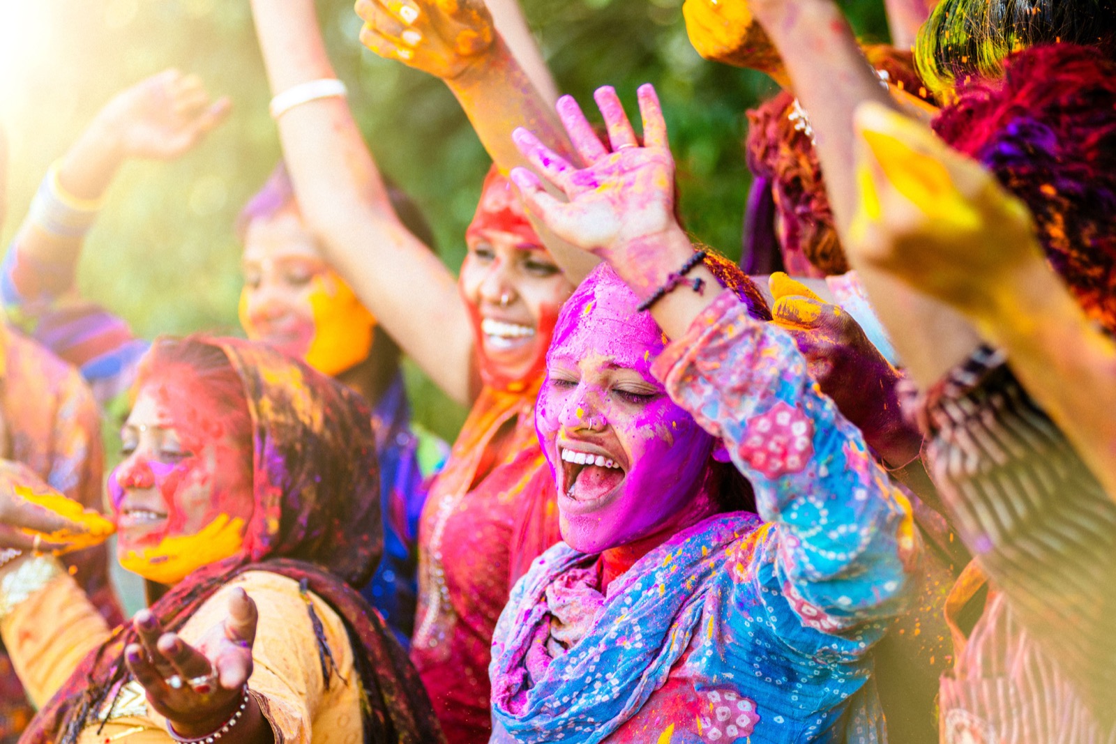 Spring Trivia Quiz Indian Holi Festival colorful