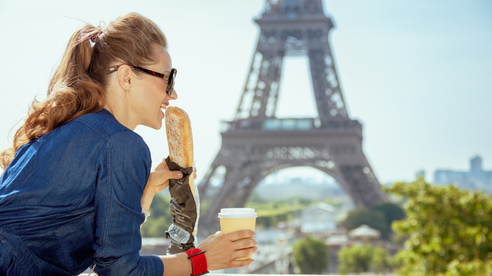 What Type of 🧀 Smelly Cheese Are You? French Woman Eating Bread Baguette Paris Eiffel Tower France