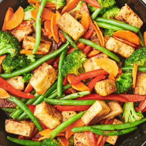 Could You Actually Go on a Vegan, Vegetarian or Pescatarian Diet? Tofu and vegetables