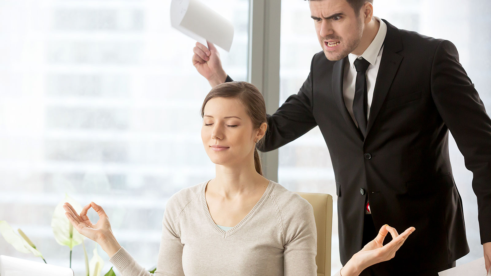How Much of a Team Player Are You? angry office work coworker colleague calm zen peaceful