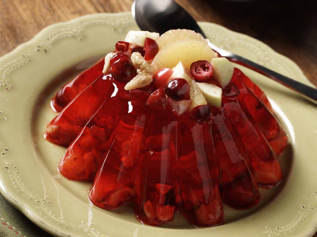 Fall-colored Food Quiz Jello