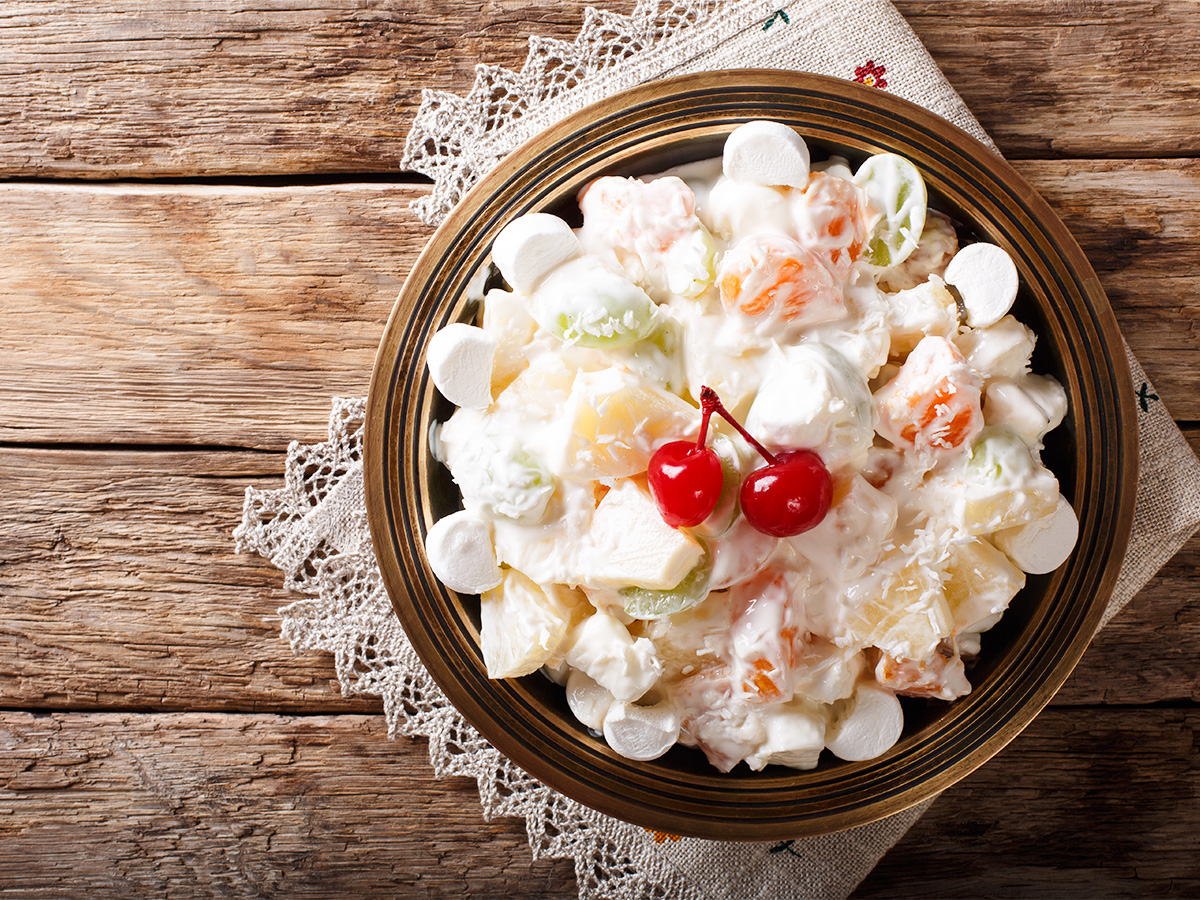 Would You Rather Eat Boomer Foods or Millennial Foods? Ambrosia salad