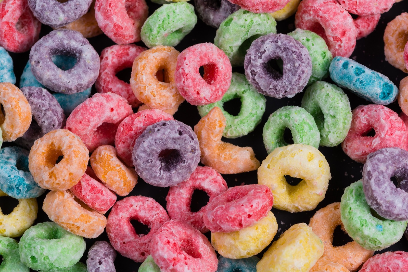 Colorful Froot Loops cereal