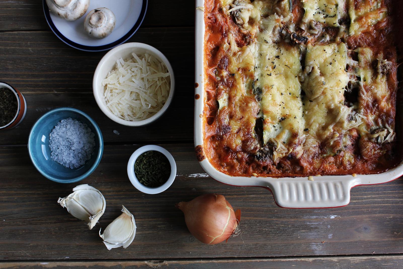 Cozy Fall Day Quiz A slice of homemade lasagna