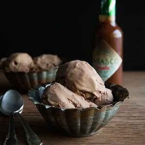 Chocolate Buffet Quiz Tabasco dark chocolate ice cream