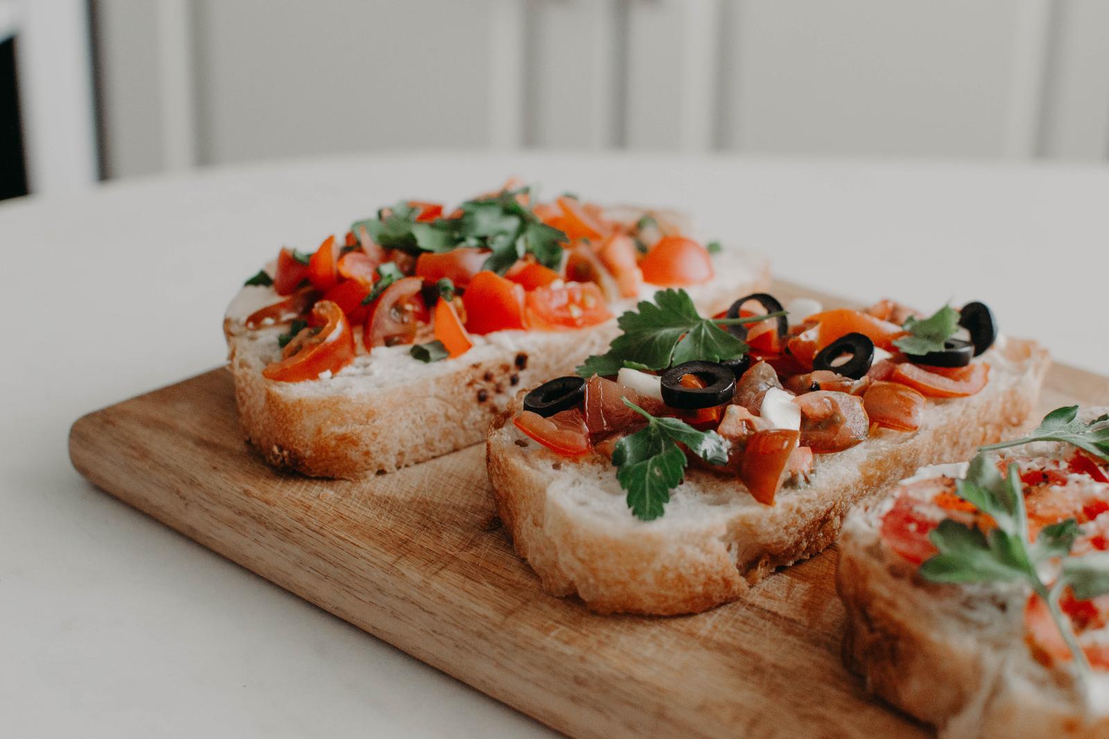 Fall-colored Food Quiz Bruschetta