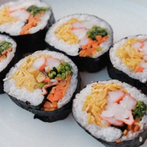Did You Know I Can Tell How Adventurous You Are Purely by the Assorted International Foods You Choose? Gimbap (rice rolls)