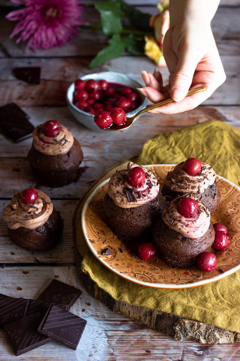 This Cupcake Quiz Will Reveal What Your Fortune Cookie Says Black Forest cupcake