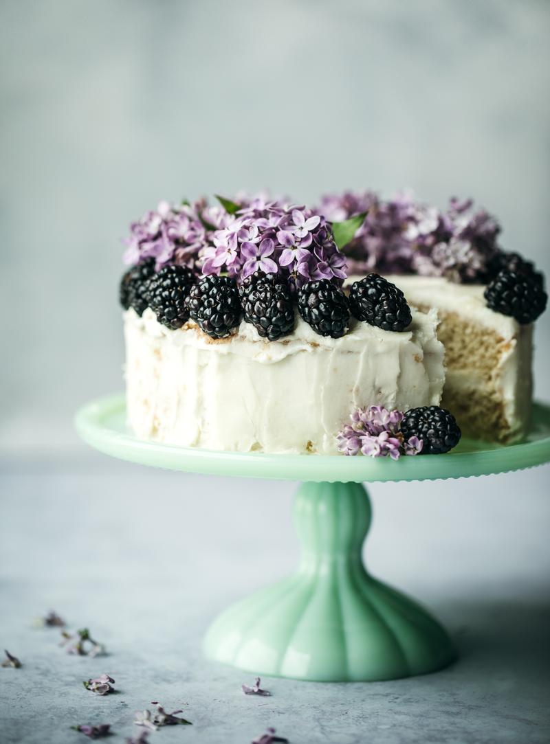 Grab Some Food at This All-Day Buffet to Find Out What People Secretly Dislike About You Vanilla and blackberry cake