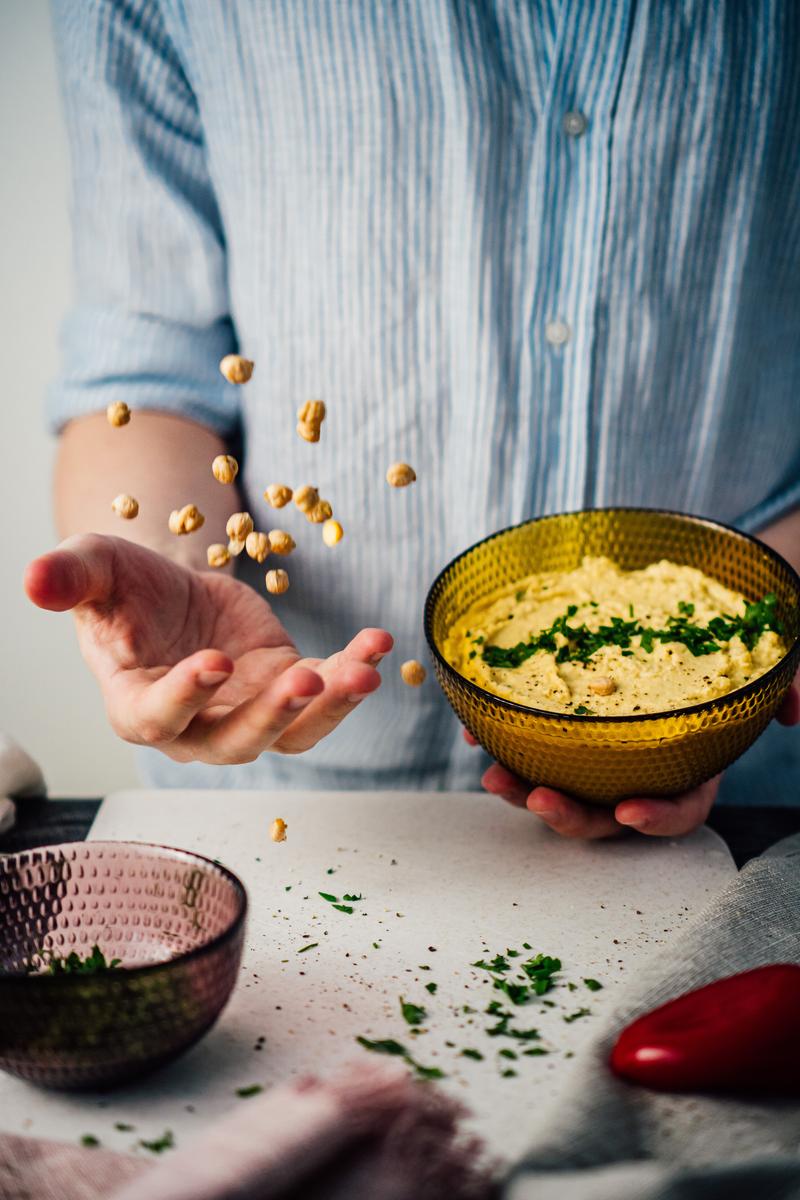 Your Food Picks Will Reveal If You're Type Or Type B. Quiz Hummus and veggies