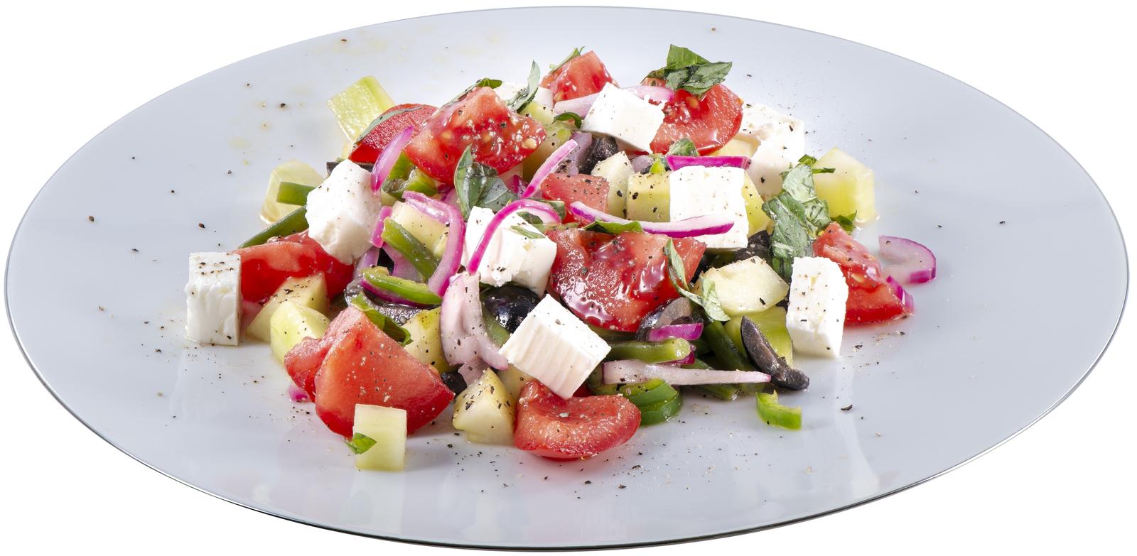 Valentine's Day Dinner Quiz Greek salad