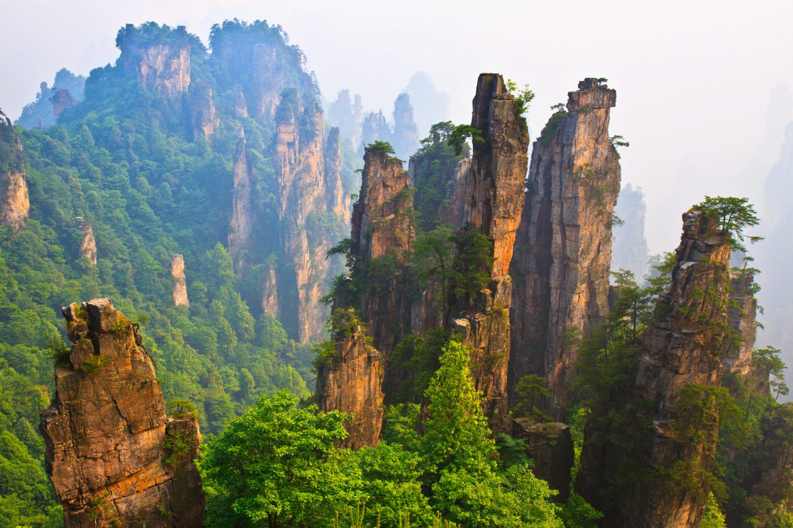 Here Are 24 Glorious Natural Attractions – Can You Match Them to Their Country? Zhangjiajie National Forest Park, China