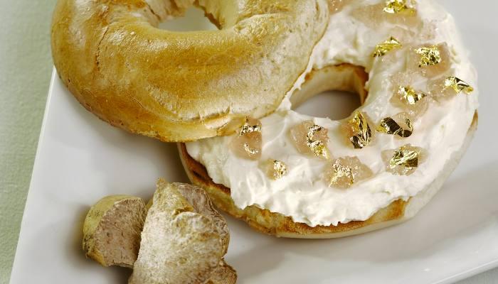 Enjoy an All-You-Can-Eat 🍳 Breakfast Buffet and We’ll Reveal What Type of Partner 😍 Attracts You Golden cream cheese bagels
