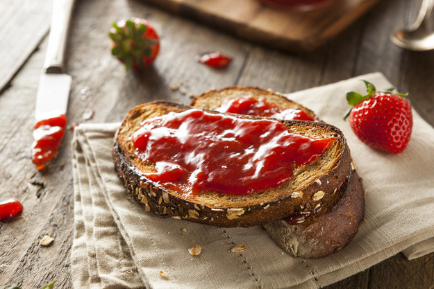 Breakfast A-Z Quiz Jam on toast