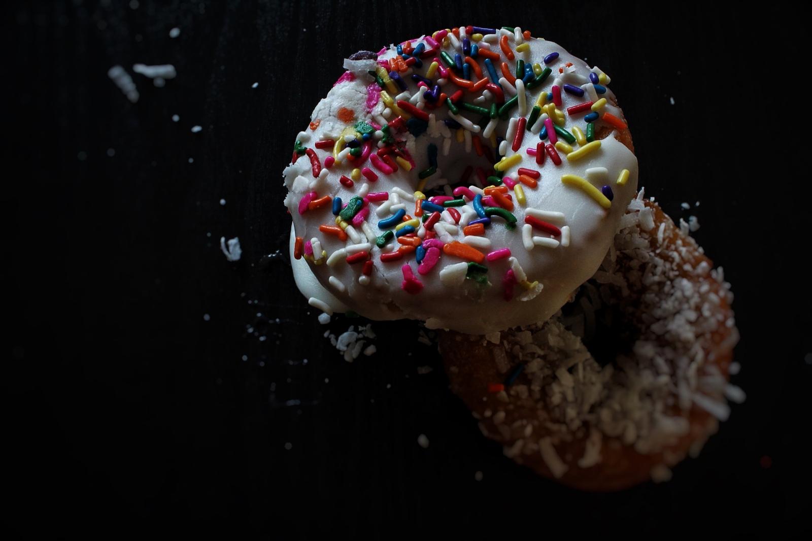 What Cake Matches Your Vibe? Quiz Rainbow sprinkle chocolate doughnut