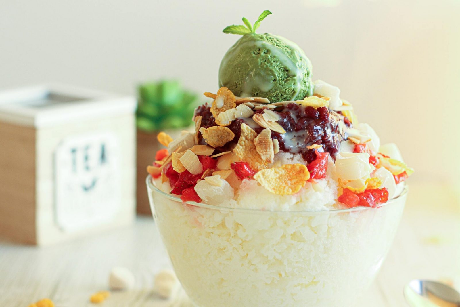 Eat Some 🍰 AI Randomly Generated Desserts to Determine If You’re an Introvert or Extrovert 😃 Patbingsu (Korean shaved ice)