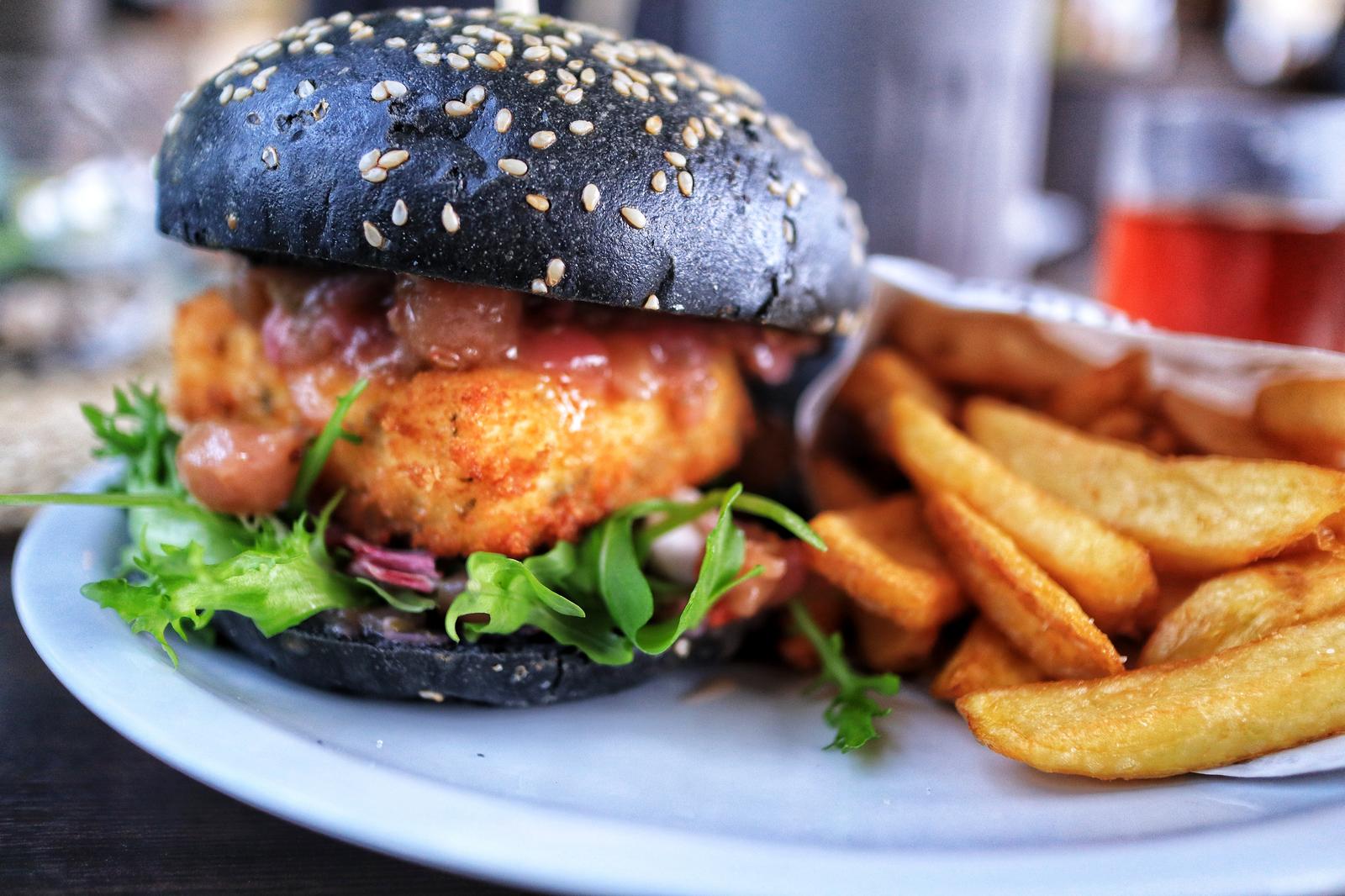 Pick a Food for Every 🌈 Color and We’ll Tell You the Age of Your Taste Buds Black brioche burger