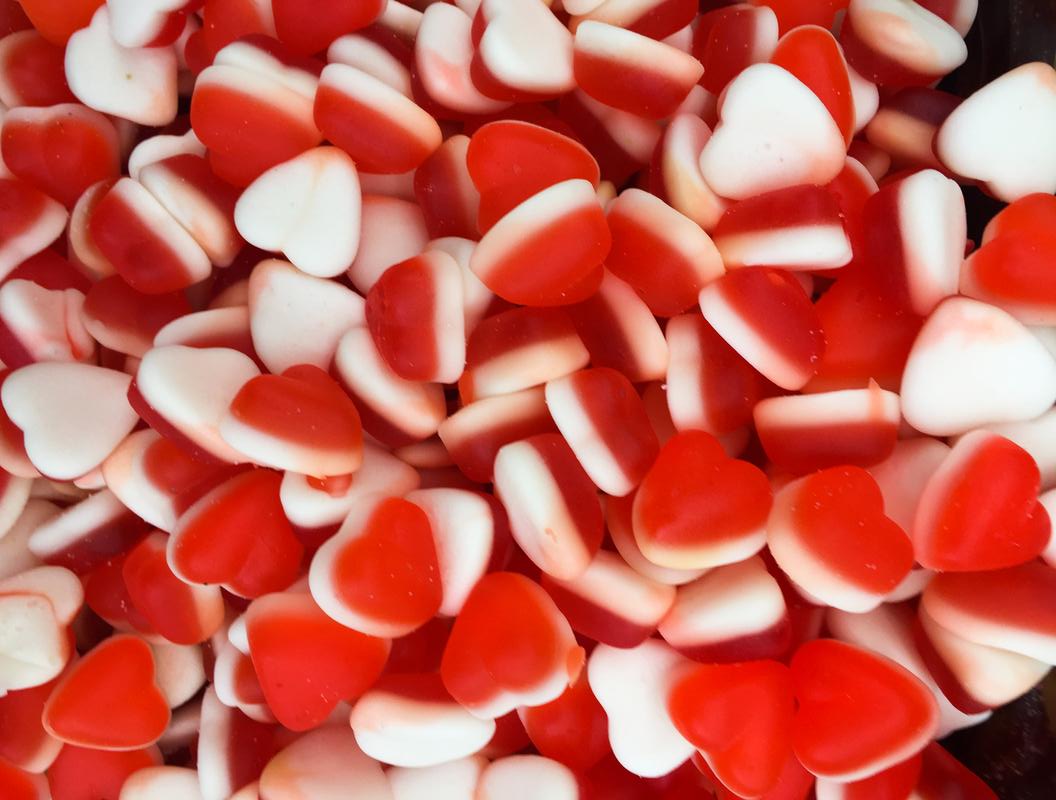 What Color Is Your Love Energy? Play This Color-Coded Food Quiz Red candy hearts